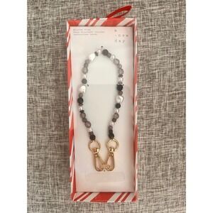 A New Day Beaded Wristlet Strap Phone Attachment Included Gold Tone Clasp